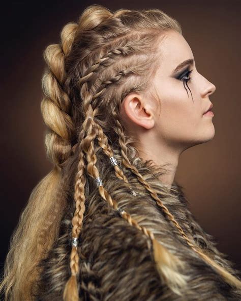 easy viking braid|viking mohawk braid female.